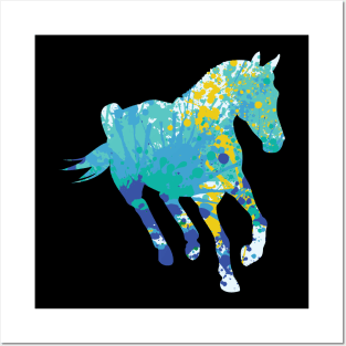 Cool horse horses colorful animal TShirt Posters and Art